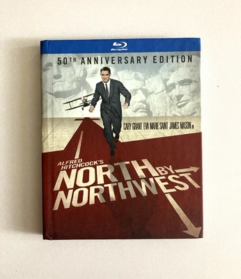 North By Northwest Blu Ray 50th Anniv Ed Digibook Hitchcock Mint Region Free - Image 1 of 4