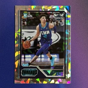2020-21 Chronicles Threads Lamelo Ball GREEN CRACKED ICE ROOKIE RC #84 HORNETS - Picture 1 of 5