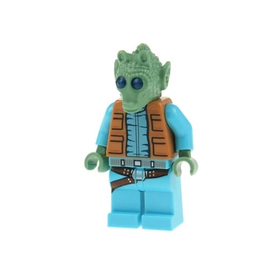 1X Lego Minifigura Star Wars Episodio 4/5/6 Greedo Turrón Chaleco Cinturón 75052 SW0553 Foto 1 de 2