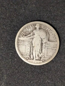1917 Type 1 Standing Liberty Quarter 25c Higher Grade - Picture 1 of 2