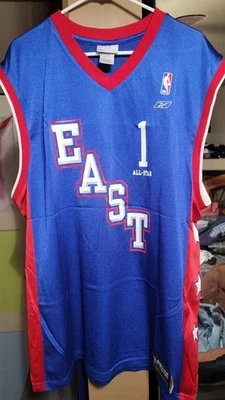 Camiseta masculina grande basquete NBA vintage 2004 All Star Baron Davis New Orleans - Imagem 1 de 4