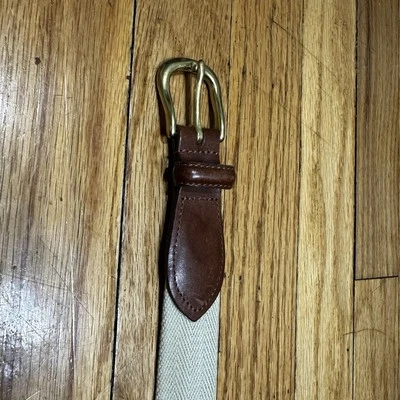 Cinturón Coach Hombre Vintage Lona Cuero 38 Retro Y2K  Foto 1 de 4