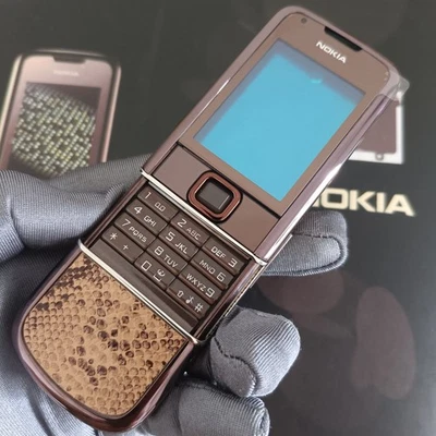 Funda de repuesto RARA para teléfono Nokia 8800 Sapphire Arte marrón Foto 1 de 4
