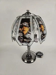 Vintage Dale Earnhardt Sr Tiffany Stil 3 Fassungen Touch Lampe Glas NASCAR *lesen* - Bild 1 von 9