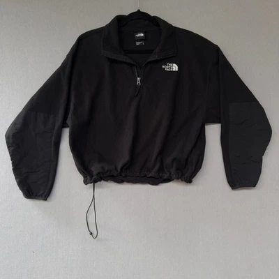 Женский флисовый пуловер The North Face 100 Glacier укороченный на молнии 1/4 - средний размер - Изображение 1 из 4