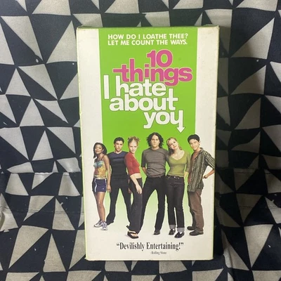 10 Things I Hate About You (VHS, 1999) Julia Stiles, Heath Ledger - Image 1 of 4