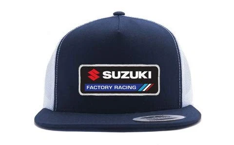 Factory Effex 22-86404 Suzuki Factory Snapback Hat Navy/White - Image 1 of 1