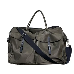 446 Yohji Yamamoto Y'SACCS large nylon bag 2way men olive green archive 00s - Picture 1 of 22