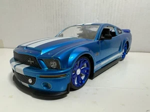 JADA BIGTIME BTM 2008 FORD SHELBY GT-500KR CANDY BLUE 1:24 DIECAST NEW NO BOX - Picture 1 of 12