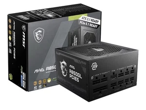 MSI - MAG A850GL PCIE5 850W ATX 3.1 &PCIe 5.1 Ready Full Modular 80 Plus Gold... - Picture 1 of 10