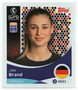 #187 Pegatina Marca Jule (Alemania) Topps UEFA Mujer Euro Suiza 2025 - Imagen 1 de 2