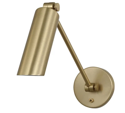 Visual Comfort DJW1121SB Frasar 11" Tall Adjustable Bathroom Sconce Satin Brass - Image 1 of 4