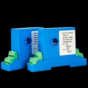 Current Transducer AC DC 0-1A-20A Hall Effect 4-20mA 0-10V RS485 8mm 12mm Hole - Picture 1 of 13