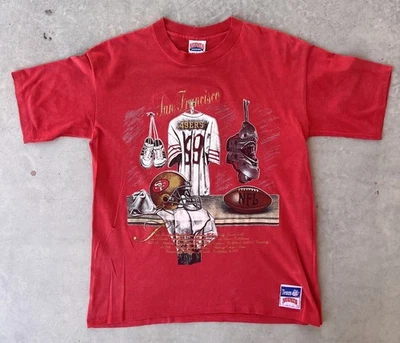 Vintage San Francisco 49ers Shirt Size Large Nutmeg Locker Room 90s SF NFL - Image 1 of 4
