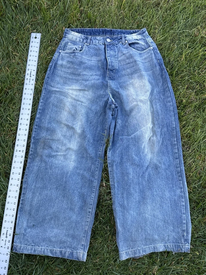 Vintage Baggy Jeans Stone Washed  Mud Wash 32x32 - Image 1 of 4