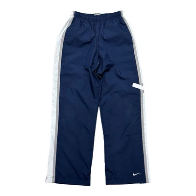 Pantalones holgados elegantes forrados cortavientos Nike Y2K vintage azules para niños talla grande 14-16 Foto 1 de 4