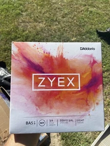 D'Addario Zyex Bass String Set, 3/4 Scale, Light Tension BRAND NEW - Picture 1 of 3
