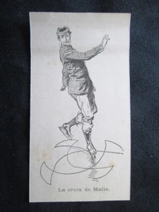 Pattinaggio mondano – La croce di Malta Incisione del 1894 - Picture 1 of 1