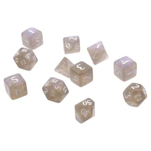 SMOKEY GREY Eclipse Dice 11-Die Set Ultra Pro with Storage Box ULP15571 - Picture 1 of 3