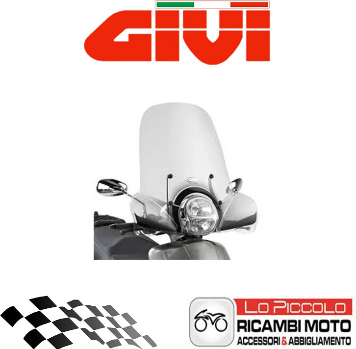 APRILIA SCARABEO 300 2007 2008 2009 2010 2011 GIVI PARABREZZA + KIT ATTACCHI - Immagine 1 di 1