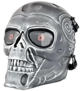 Maschera Tattica Royal Plus Terminator Argento (wo-ma90bs) - Foto 1 di 1