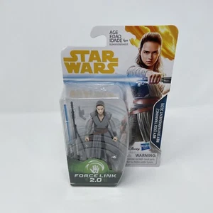 Hasbro Star Wars Force Link 2.0 Rey (Jedi Training) Modellino 3,75" - Foto 1 di 6
