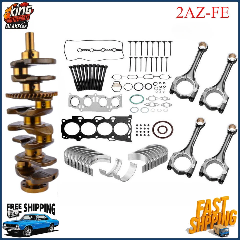 2.4L Engine Rebuild Overhaul Kit For 2AZFE Toyota Camry Highlander RAV4 Scion XB Foto 1 de 4