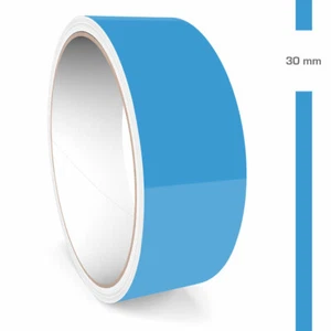 Zierstreifen 30mm 10 Meter Hellblau Glänzend Glanz Auto Boot Motorrad Wohnmobil - Bild 1 von 5