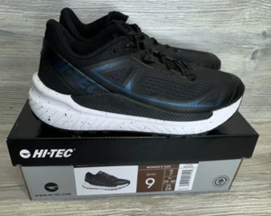 Hi-Tec 1852826 Womens Sneakers 9 Black White Iridescent Athletic Running Shoes - Picture 1 of 6
