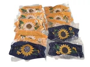 10 Pack of Handmade Embroidered Mexican Fabric Face Masks - Picture 1 of 3
