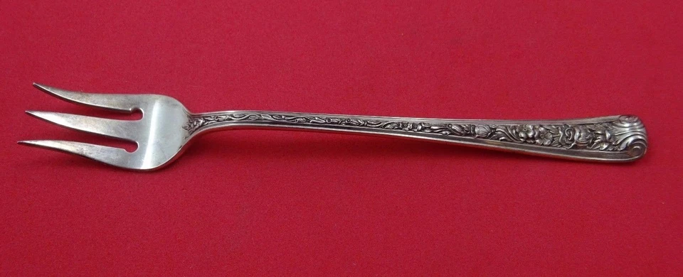 Tenedor de cóctel Windsor Rose de Watson de plata esterlina 5 3/4" Foto 1 de 1