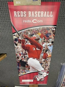 Griffey Jr 2000’s Reds.Com 34” X 89” Vinyl Banner Beautiful. - Picture 1 of 4