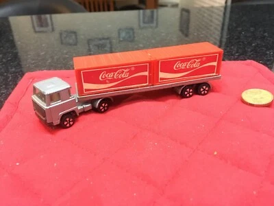 Playart DAF Scania Truck & Flat Bed with Coca Cola Containers VGC - Image 1 of 4