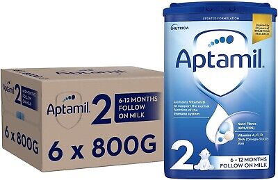 Aptamil Follow-On Milk 2 6 - 12 Months 800G, Pack Of 6 • 104.95£