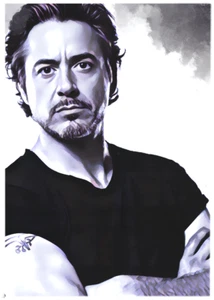 ROBERT DOWNY JR * Custom ACEO * Fun Novelty * CELEBRITY * Art Card * ATC - Picture 1 of 2
