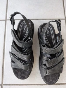 Joya ID Kyoto Sandalen Sandaletten Damen Schuhe Leder Gr. 37 black snake - Bild 1 von 4