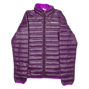 COLUMBIA Womens Puffer Jacket Purple S - Picture 1 of 6