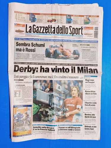 La Gazzetta dello Sport 23 aprile 2024 INTER CAMPIONE d' Italia