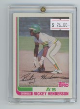 1981 Topps Rickey Henderson Oakland Athletics #261