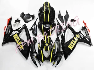 Black Yellow Red ABS Injection Bodywork Fairing Kit for GSXR600/750 2006 2007 - Picture 1 of 7