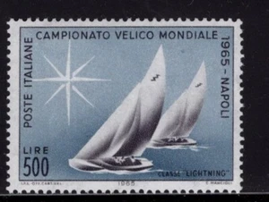 Italia 1965 Veleros Clase Lightning, World Yachting Race Nápoles SC 912 MNH - Imagen 1 de 1