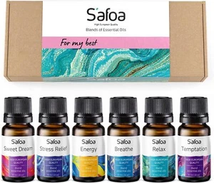 Top 6 Essential Oils Blends Set for Diffusers - Aromatherapy Oils Scents for Hom - Picture 1 of 8
