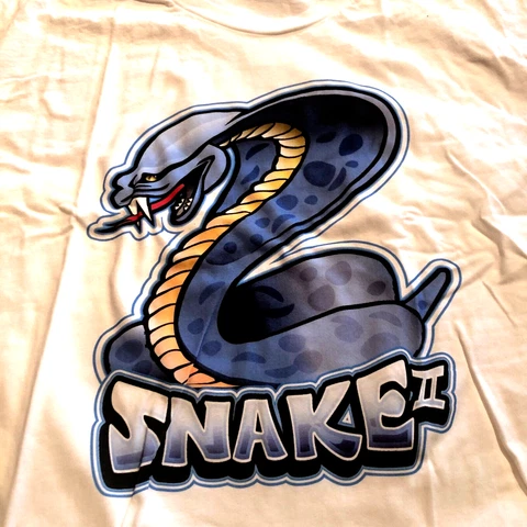 NEW! Don "THE SNAKE" Prudhomme XL SNAKE II Caricature T-Shirt NHRA Drag Racing Cover