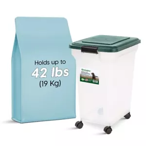 42 Lbs. Airtight Pet Food Container | Dog & Cat Food Storage Bin - Picture 1 of 5