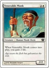 4X Venerable Monk NM MTG Ninth Edition 9th Magic