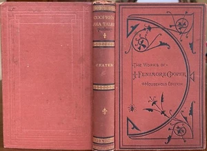 1872 THE CRATER OR VULCAN'S PEAK by James Fenimore Cooper HC Household Edition - Imagen 1 de 5