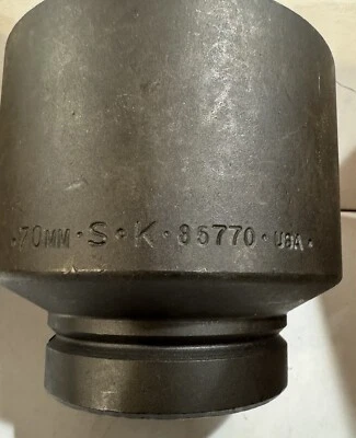 SK 70mm Impact Socket 85770,   1 inch Drive, 6 Point NEW - Image 1 of 4