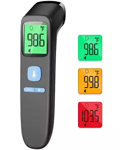 No-Touch Forehead Thermometer Digital Infrared for Adults Kids Baby Fast Read - Picture 1 of 7
