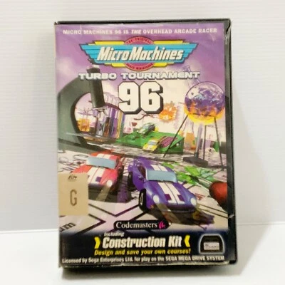 Micro Machines Turbo Tournament 96 + Box - Sega Mega Drive - Tested & Working - Image 1 of 4