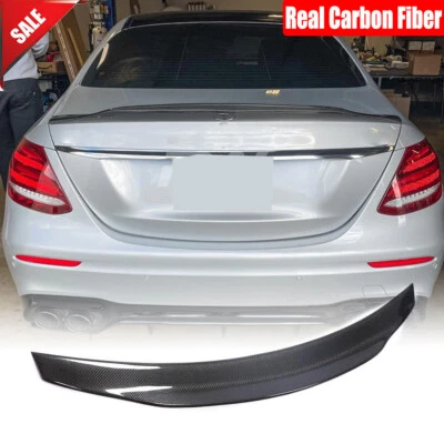 Alerón trasero de carbono real para Mercedes-Benz W213 E300 E43 E63 2016-19 Foto 1 de 4